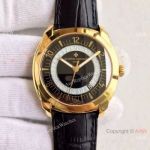 Replica Swiss Vacheron Constantin Geneve Watch Yellow Gold Black Dial Mens  40mm